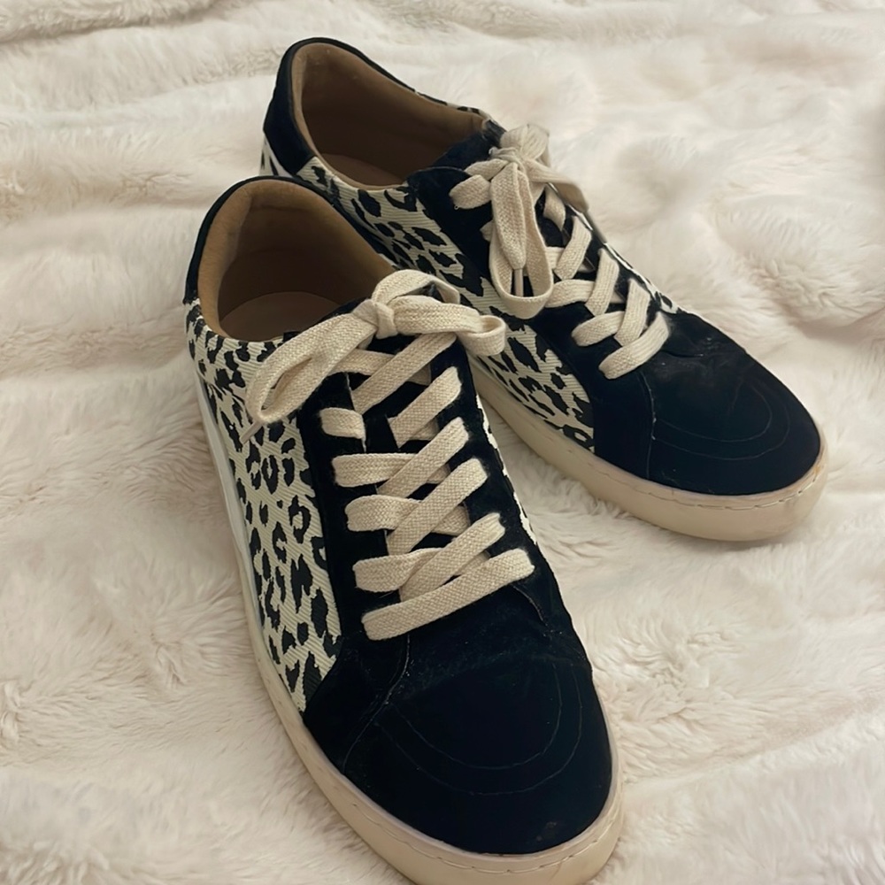 WHITE RAVEN LEOPARD PRINT SNEAKERS - Picture 4 of 8